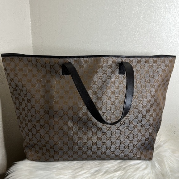 💯Authentic Gucci Large Tote Canvas🍀 - Picture 15 of 17